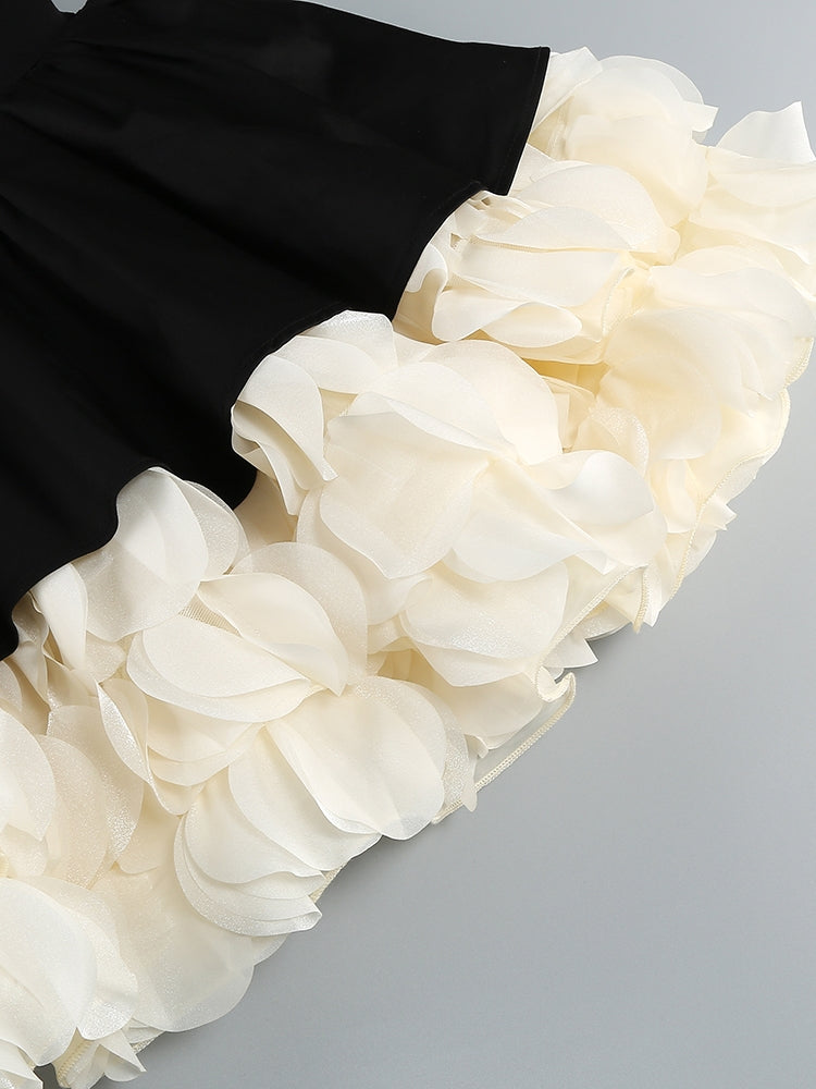 Midnight Ruffles Mini Dress