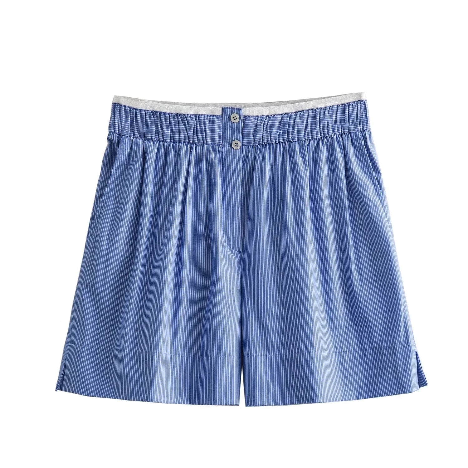 Hemd & Shorts Set in Hellblau