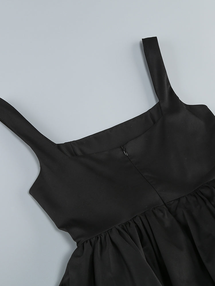 Midnight Ruffles Mini Dress