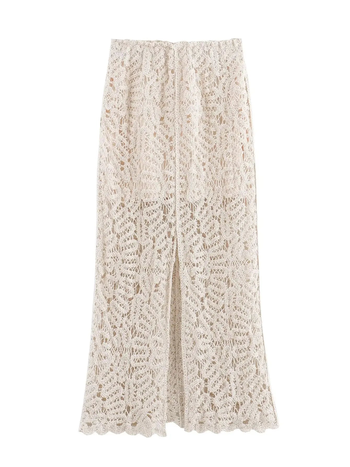 Set in Beige - Weste & Rock