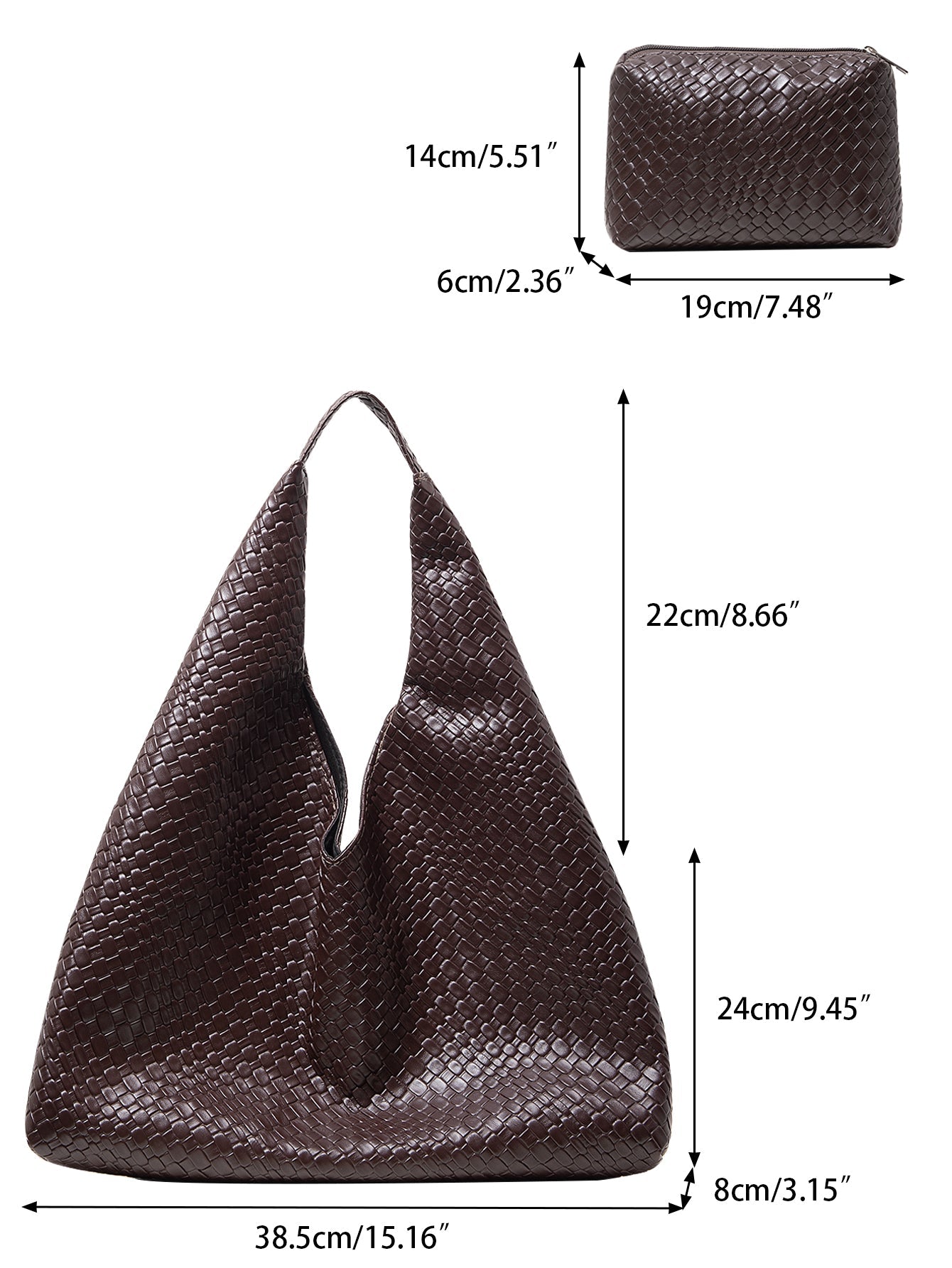 Luna Weave Shoulder Bag