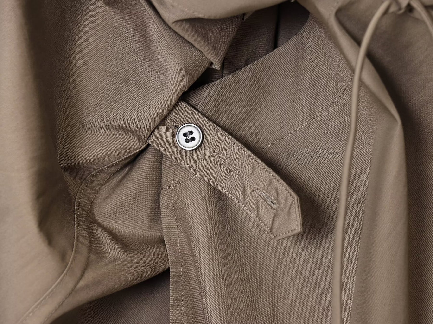 Khaki Flow Shirt Dress