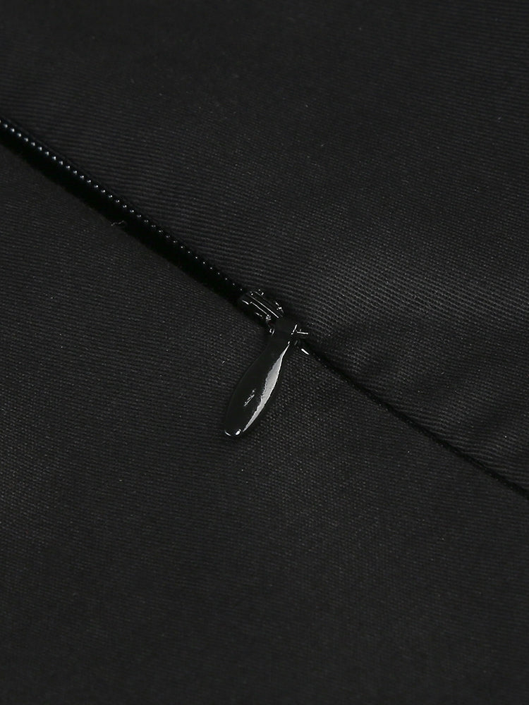 Midnight Ruffles Mini Dress