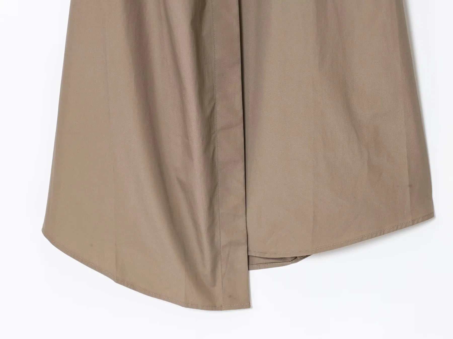 Khaki Flow Shirt Dress