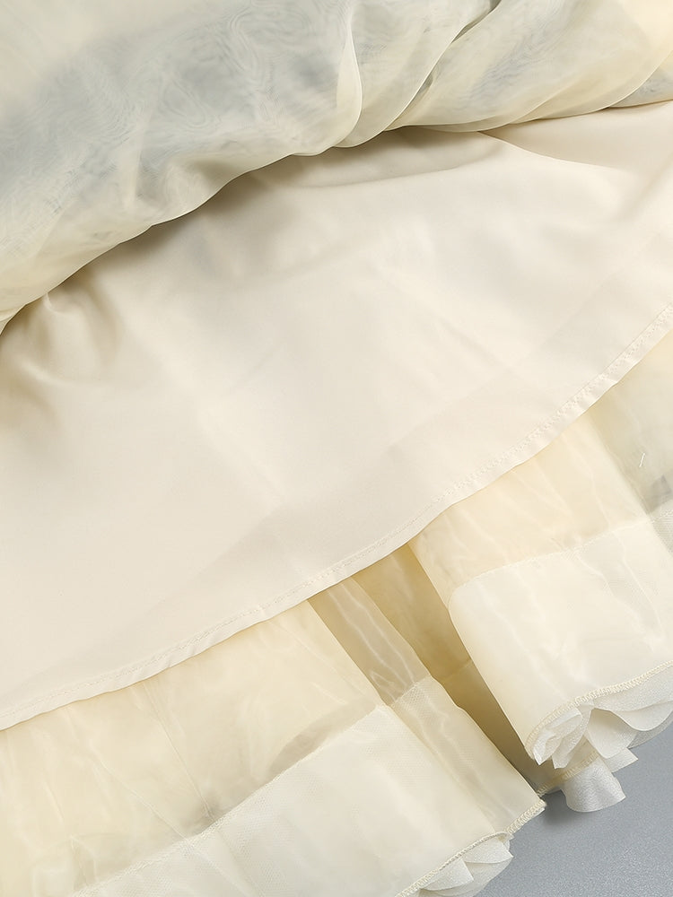 Midnight Ruffles Mini Dress