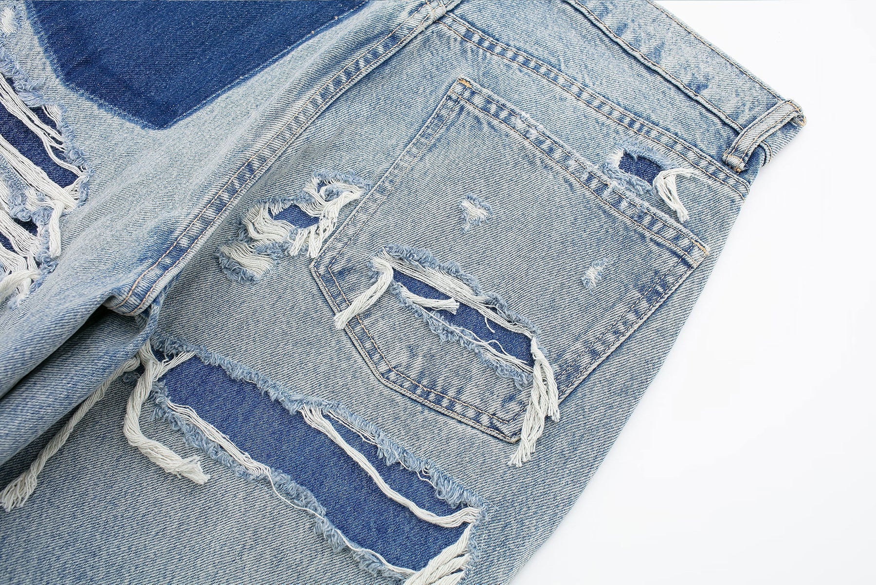 Urban Retro Ripped Denim