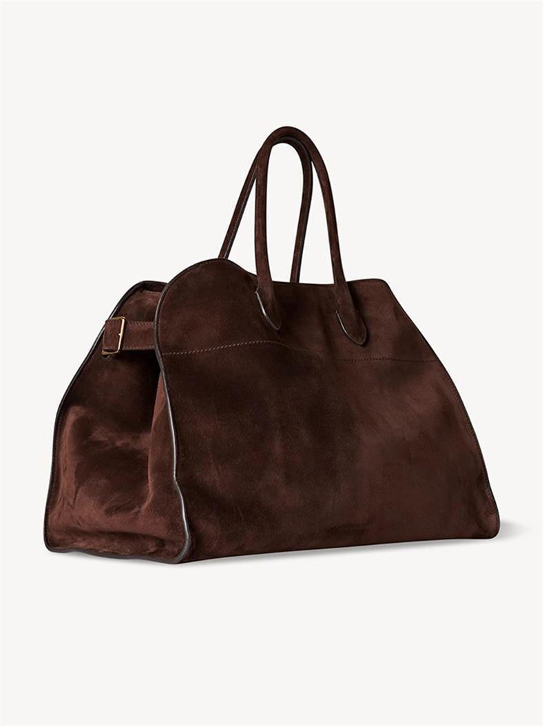 Luxuriöse Faux Suede Duffle Bag - Edler Reisebegleiter
