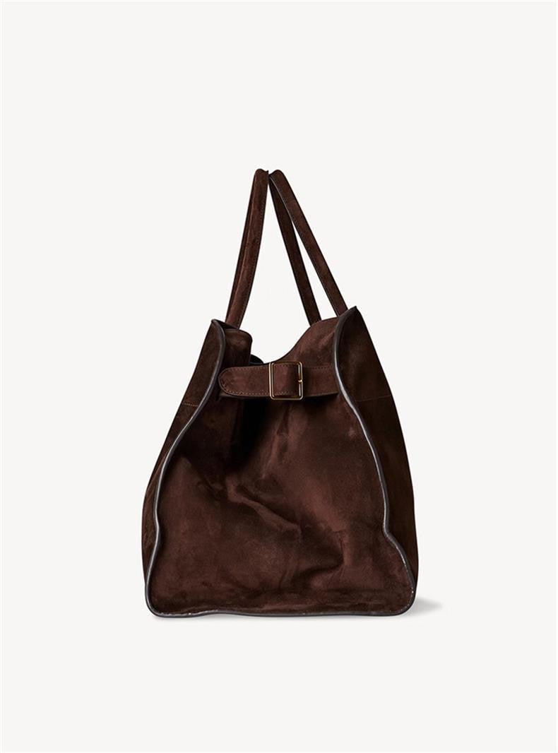 Luxuriöse Faux Suede Duffle Bag - Edler Reisebegleiter
