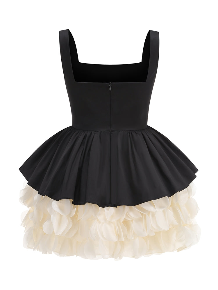 Midnight Ruffles Mini Dress