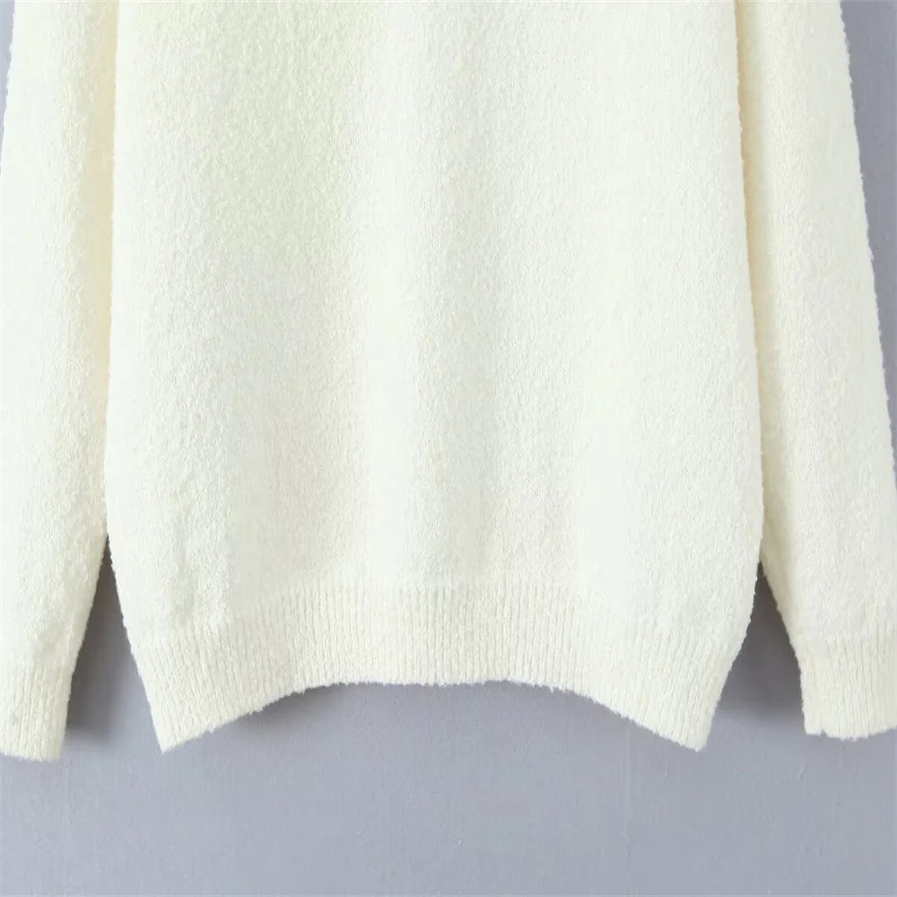 White Elegant Knit Set