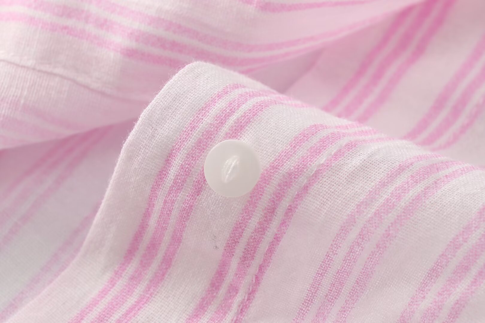 Gestreiftes Hemd & Shorts Set in Rosa