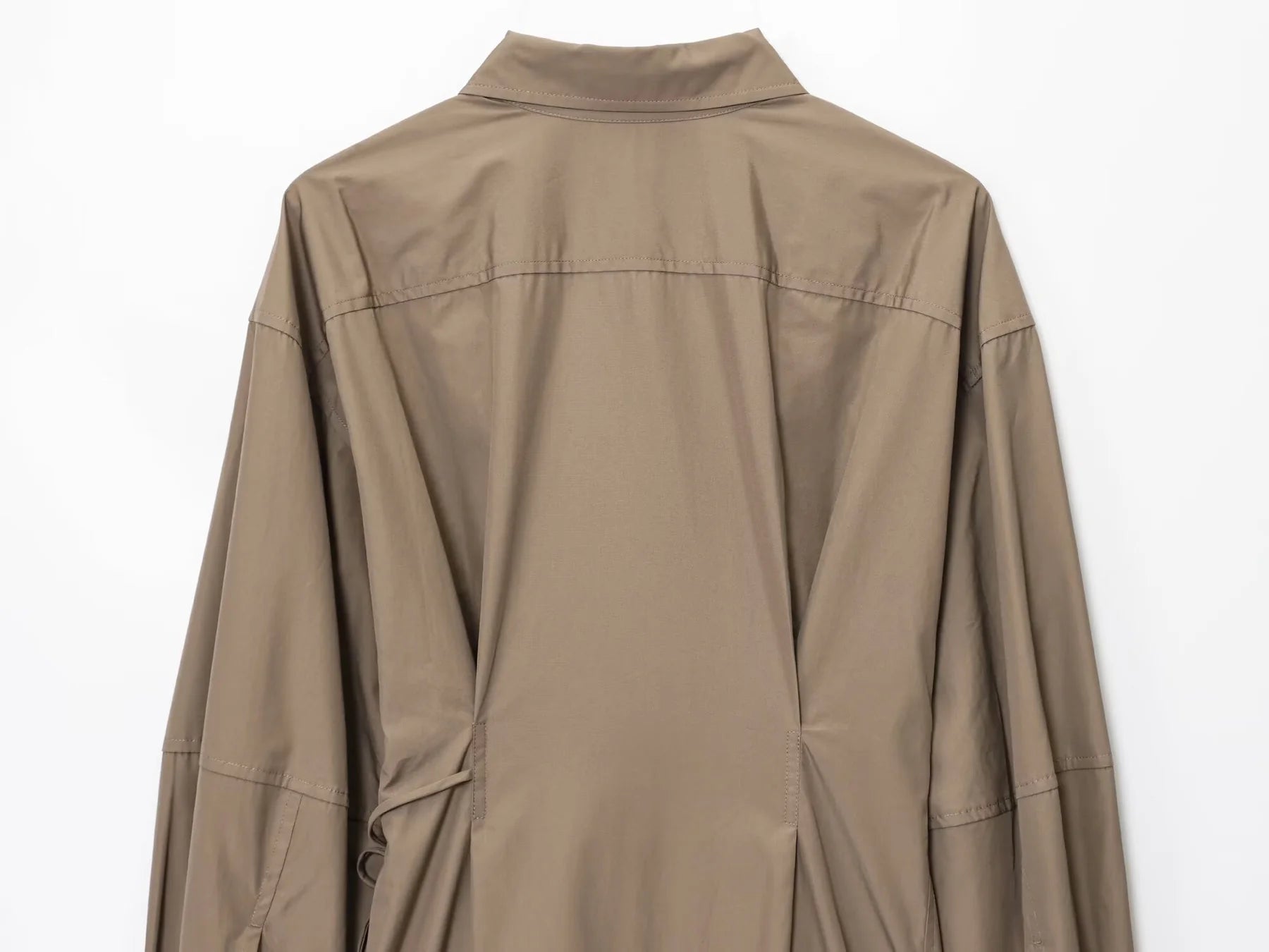 Khaki Flow Shirt Dress