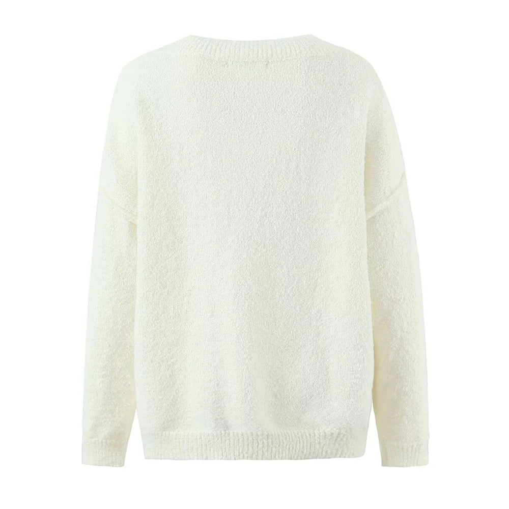 White Elegant Knit Set