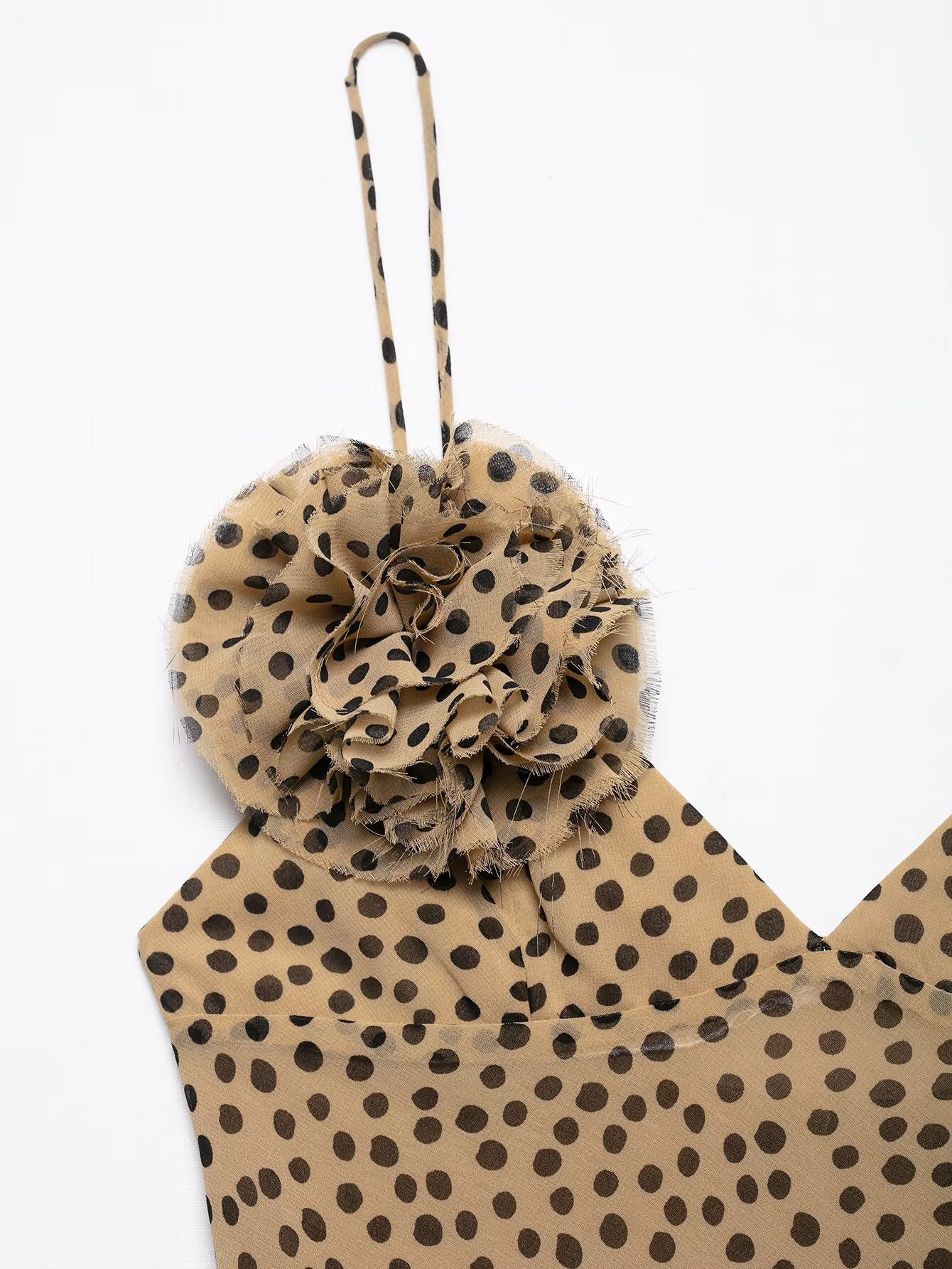 Maxi-Slipdress mit Blumen-Detail