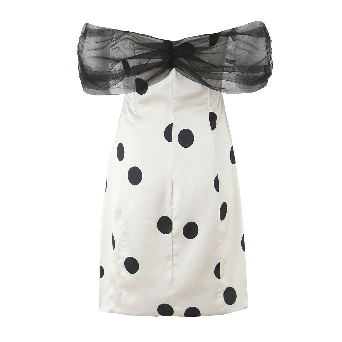 Off-Shoulder Tüll-Detail - Retro Glamou